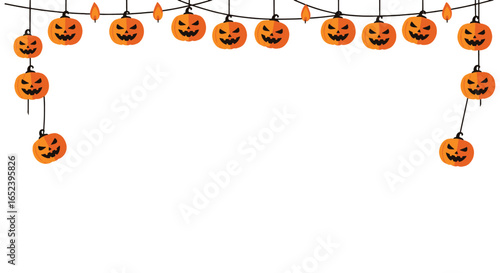 halloween border frame vector