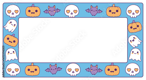 halloween border frame vector
