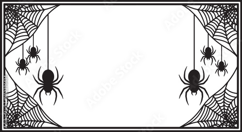 halloween border frame vector