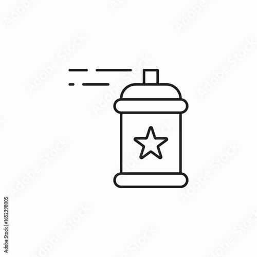 spray paint can icon sign vector