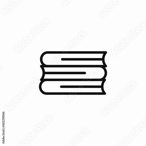 stack of books icon sign vector