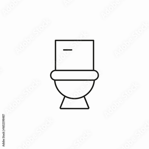 toilet commode bathroom icon sign vector