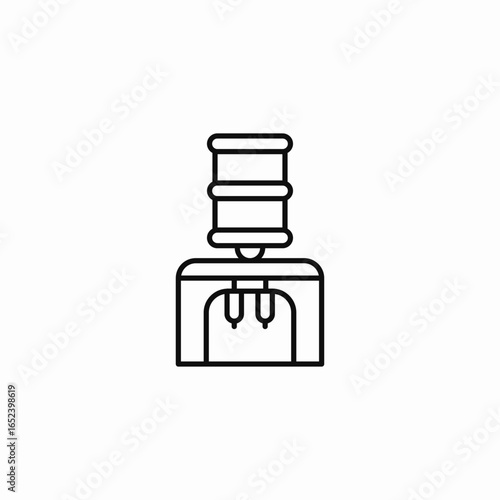 water dispenser bottle icon sign vector