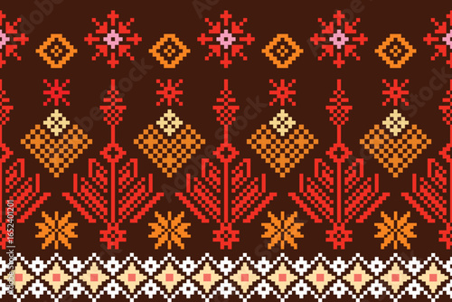 seamless knitted pattern