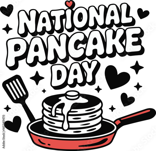 Celebrating National Pancake Day with Delicious Pancakes and Heartfelt Decorations