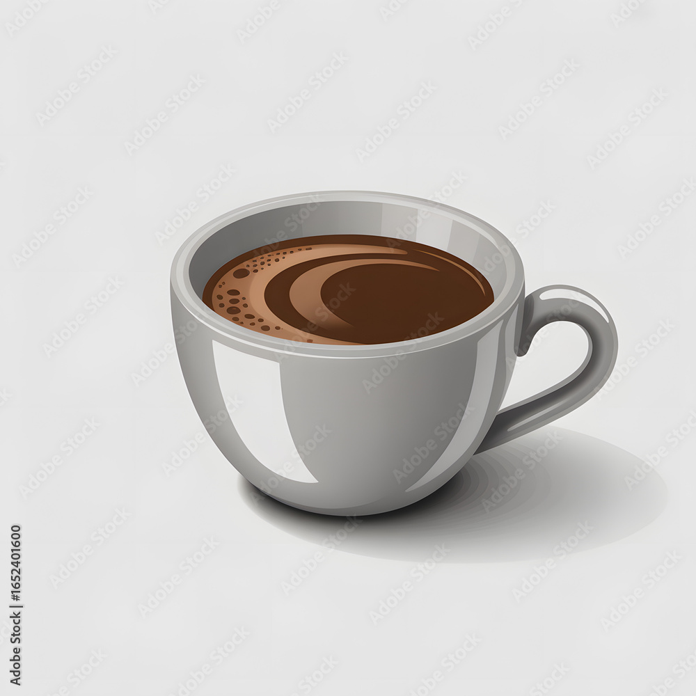 Fototapeta premium Aromatic cup of coffee perfect for a morning pick-me-up