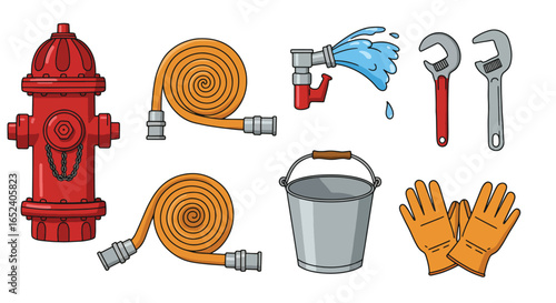 Fire Safety Equipment and Tools Collection