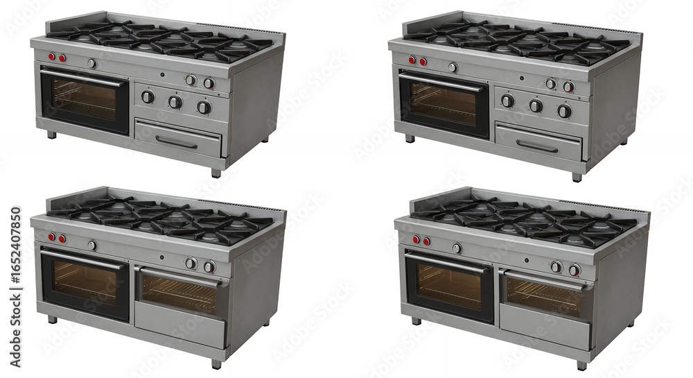 Obraz premium Commercial gas ranges studio shot