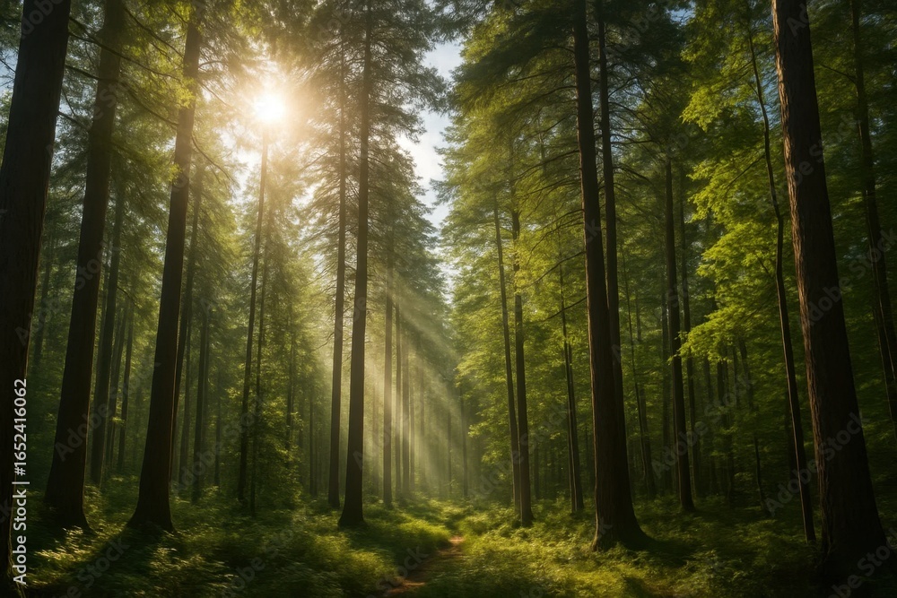 Obraz premium A Serene Forest Awakens