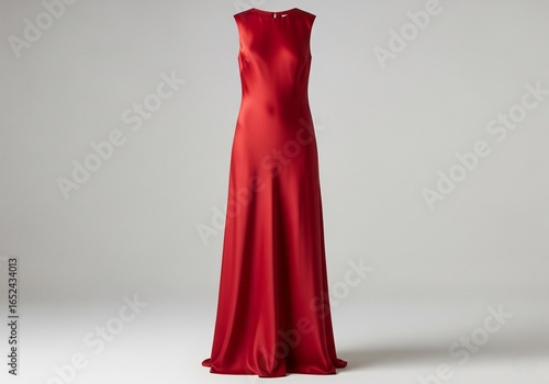 elegant red dress