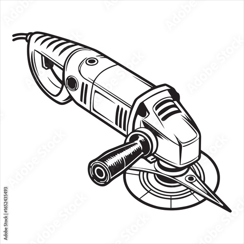 angle grinder power tool vector