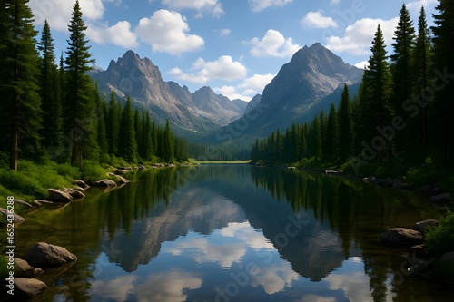 lake in the mountains