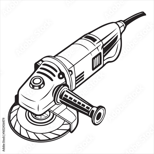 angle grinder power tool vector