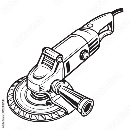 angle grinder power tool vector