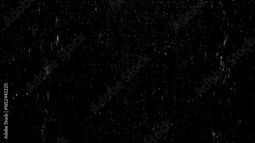 Raindrop on glass window surface overlay effect