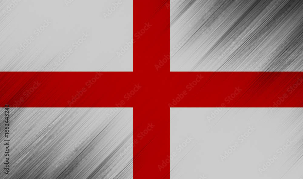 Obraz premium Bold colors blend in a striking representation of England's flag