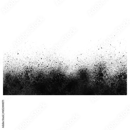 A bold black spray paint grunge border, isolated vector illustration