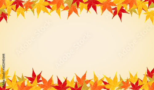 Maple Design_Horizontal_Top and bottom frames_Orange