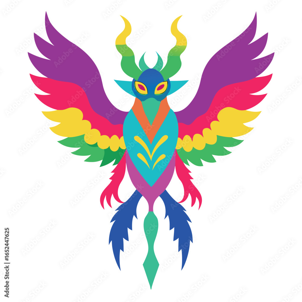 Obraz premium vector illustration of an abstract bird