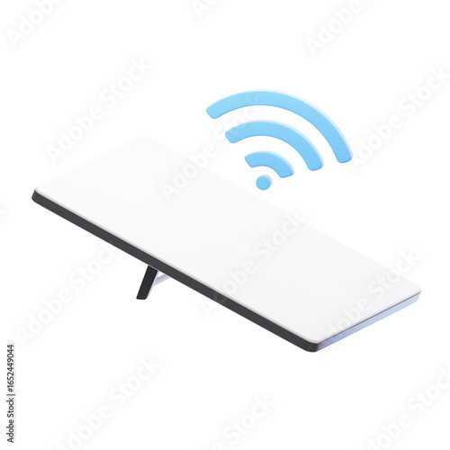 starlink antenna 3D with wifi icon