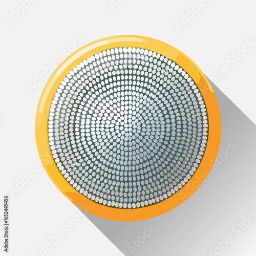 Chia Seed Vector illustration with clean lines and bold shapes.