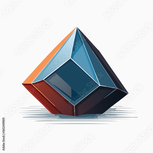 Hematite Vector illustration with clean lines and bold shapes.