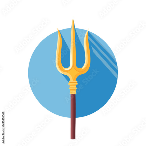 Trident Vector illustration with clean lines and bold shapes.