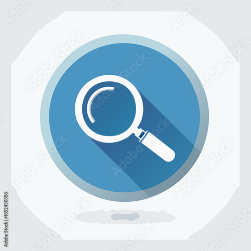 Search icon Vector illustration with clean lines and bold shapes.