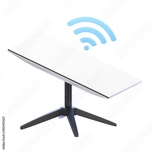 3D Starlink Satellite Dish for Wireless Internet Connection