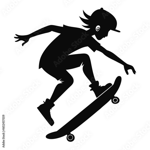 snowboarder jumping vector