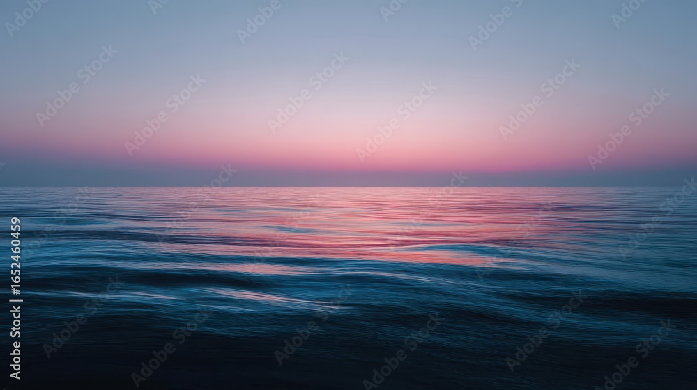 Fototapeta premium Ocean water shimmers during sunset, backdrop for travel, relaxation, mindfulness
