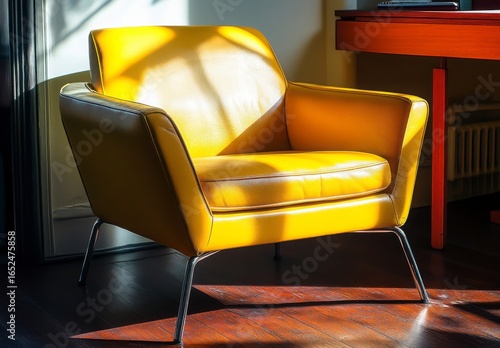 Yellow Armchair In Sunlight