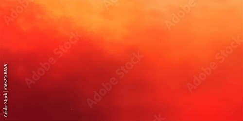 Abstract vibrant red and orange smoke on a dark textured grunge background with vintage paper design