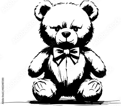 Baby shower celebration with adorable teddy bear cozy living room illustrative art warm atmosphere close-up view joyful anticipation
