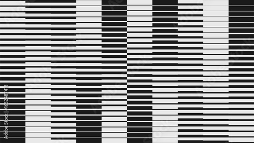 Abstract modern composition in brutalism style, Postmodern geometric ornament with simple shapes in monochrome colors, bold aesthetic, dynamic gradient horizontal transition vector