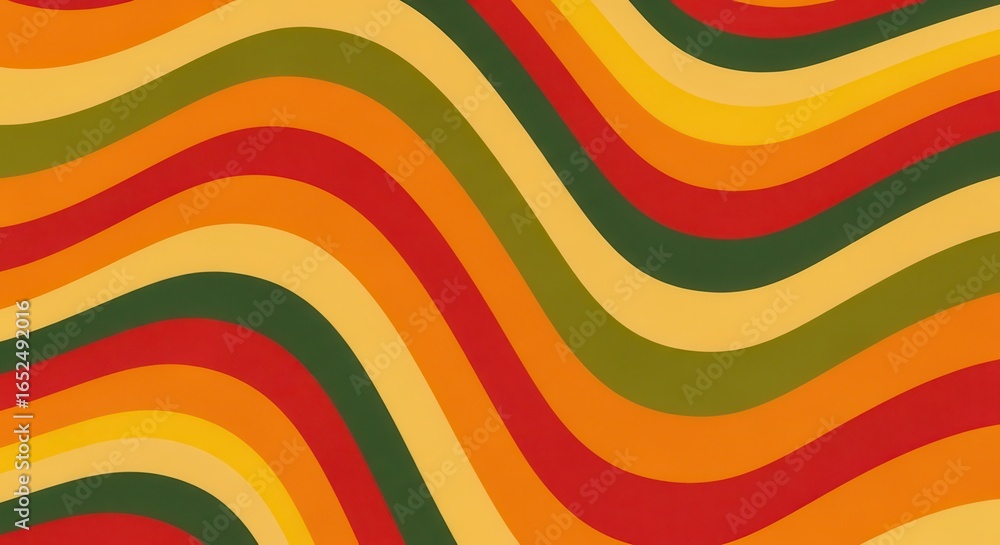 Obraz premium Retro Wavy Stripes Pattern Background image photo