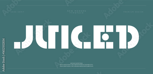 Juiced creative modern stylish calligraphy letter logo design