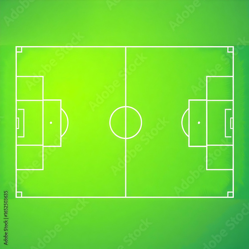 A vector illustration of a lush green soccer file