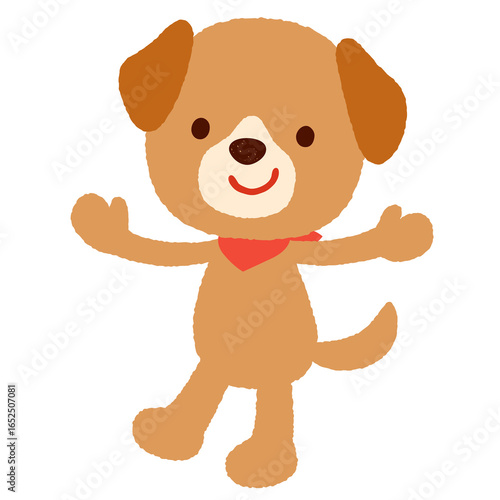 Wallpaper Mural かわいいイヌのキャラクター　ポップ Torontodigital.ca