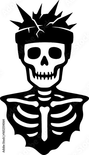 Frozen Skeleton Captain – a skeleton wearing a frozen, shattered ice helmet