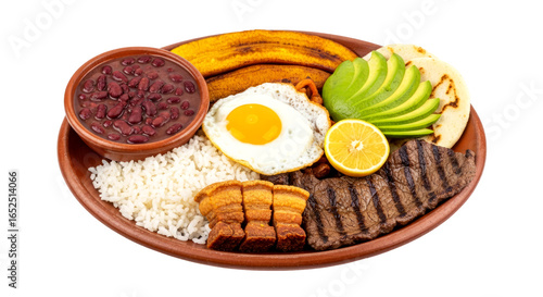 delicious bandeja paisa highresolution image with transparent background