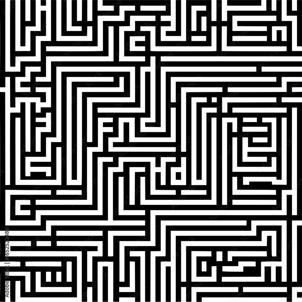 Maze puzzle game labyrinth solution finding challenge complex path abstract design illustration graphic art Maze puzzle game labyrinth solution finding challenge complex path abstract design illustration graphic art