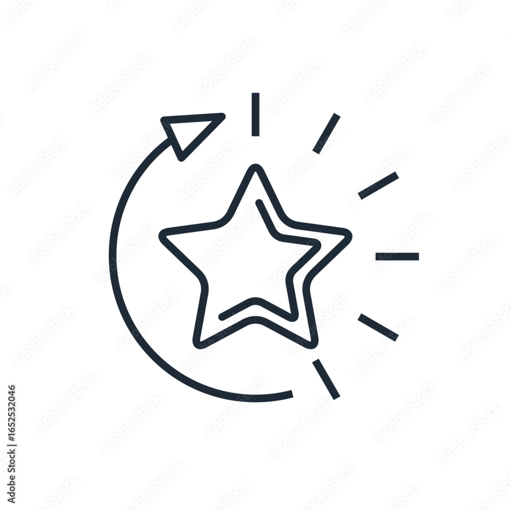 New priority. Important work, task.Vector linear icon isolated on white background. New priority. Important work, task.Vector linear icon isolated on white background.