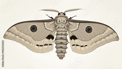 Silent Flutter: moth brief isolated watercolor vector illustration svg