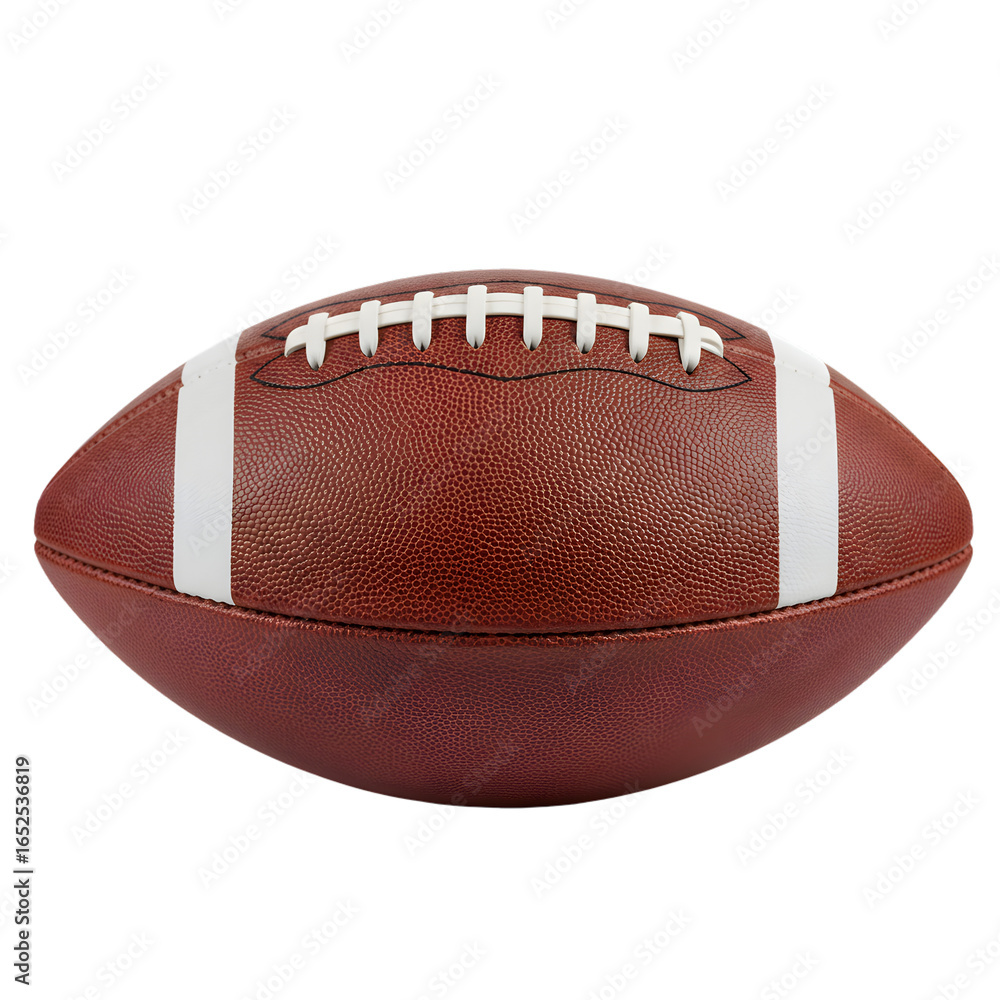 Fototapeta premium American Football: Close-Up View of a Classic Pigskin