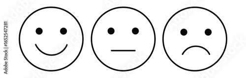 emoji icon outline ilustration vector symbol eps 10