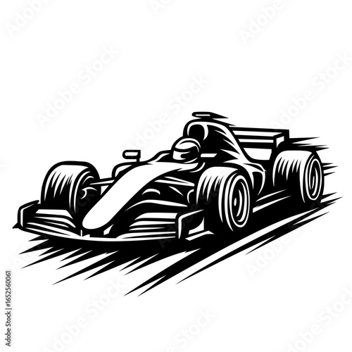 F1 racing car vector