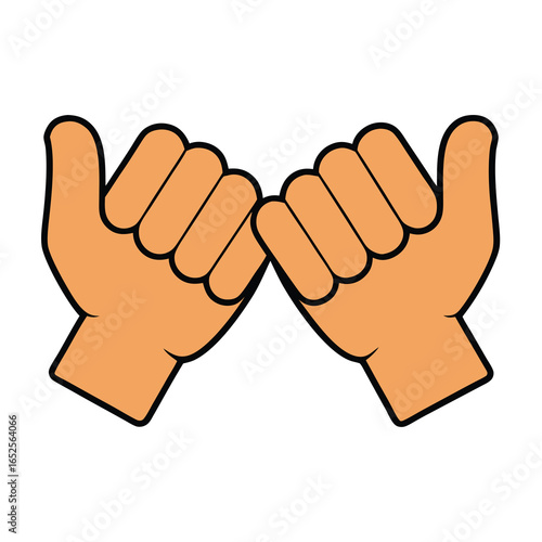 Pinky Swear Gesture of Friendship and Promise