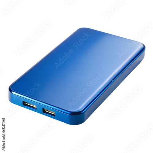 Portable Blue Power Bank Convenient Charging Solution