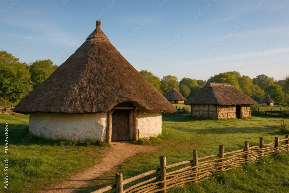 Obraz premium Exploring Ancient Agricultural Practices at a Heritage Farm in Waterlooville